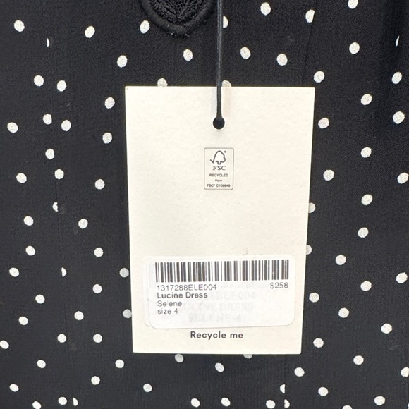 Reformation Black and White Midi Dress NWT - Picture 5 of 5